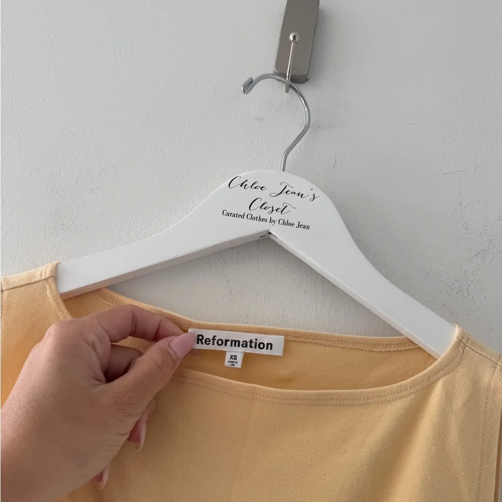 REFORMATION Maybe Knit Dress in Yellow XS - Picture 4 of 5